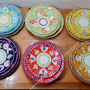 NUOVA VIETRI プレート 7枚セット（直径21.5cm）イタリア製 皿 Vietri ceramics - Etsy 日本