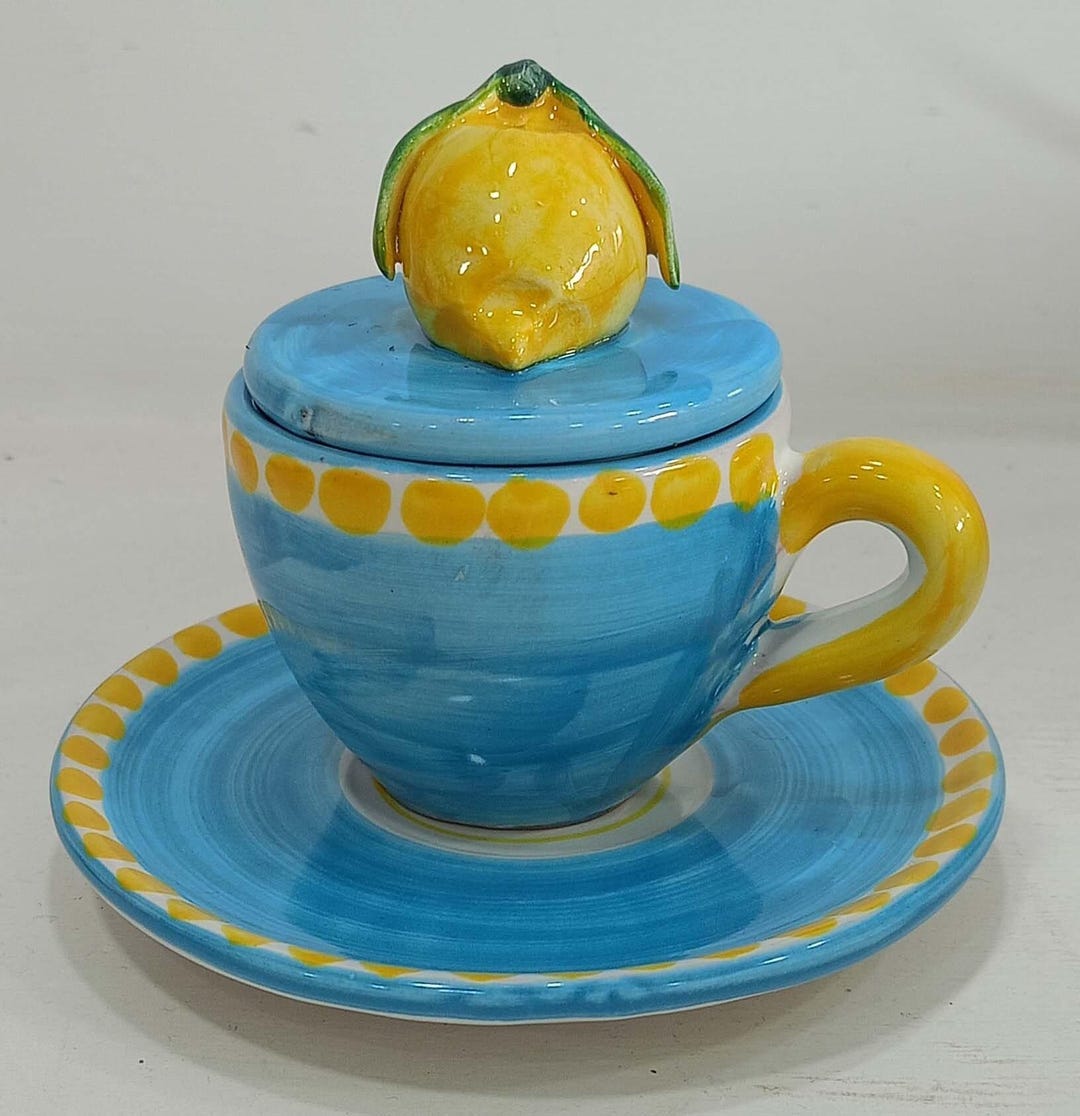 Positano Amalfi Coast Coffee Cup Handmade Made in Italy Vietri - Etsy