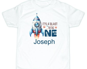 Space 1st birthday t shirt, Astronaut birthday shirt, Birthday outfit for boy, First birthday shirt personalized, rocket ship shirt