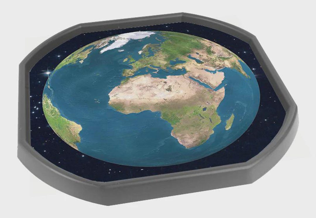 The Earth/world Tuff Tray Mat Insert - Etsy UK