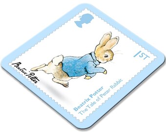 Beatrix Potter Stamp Peter Rabbit Coaster