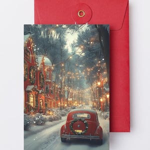 8 postales navideñas digitales / Tarjetas navideñas / Tarjetas de felicitación navideñas acogedoras / Postales navideñas lindas