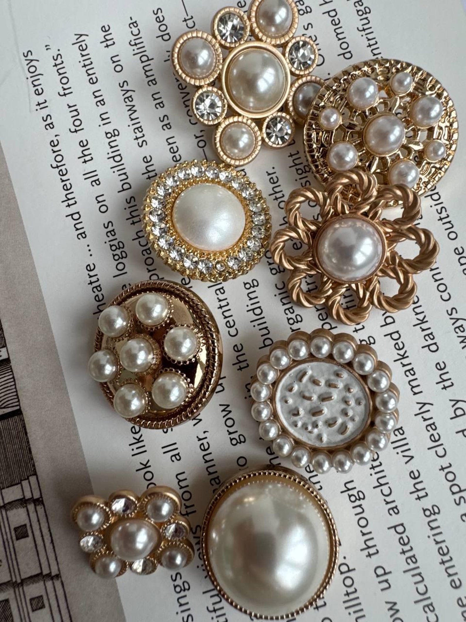Golden Button Two-Piece Set