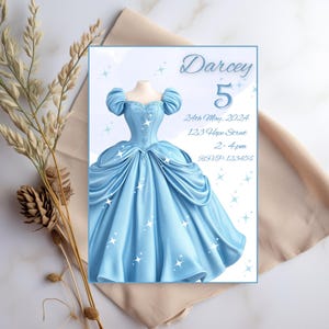 Editable Princess Invitation Royal Princess Birthday Invite Digital Download Customizable Party Invite girls party evite 1st birthday invite