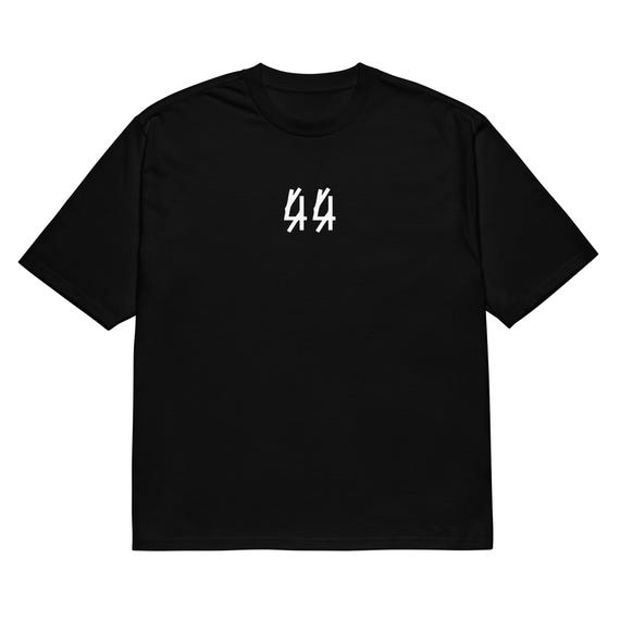 LABEL 44 T-shirt - Trendy Oversized Techno Tee, Ultimate