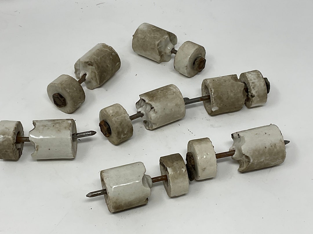 Antique Ceramic Insulators. Priced per Unit or by Multiples. Knob and Tube. Etsy
