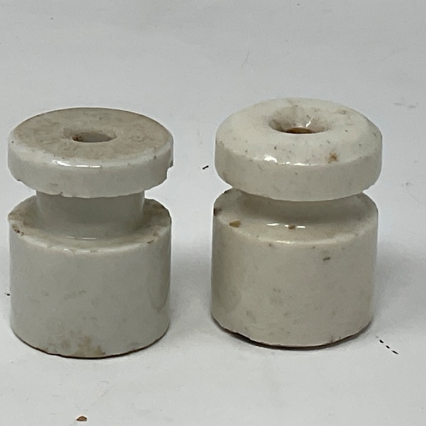 Vintage Electric Insulators. As-found, as-is. Farm find. Cow Fence Ceramic Insulator.