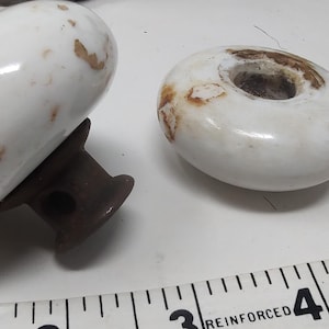 Antique Porcelain Door knobs Salvage Door Hardware