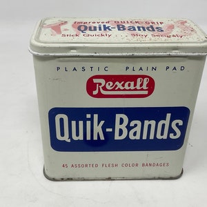 Vintage Rexall Bandage Tin Can.