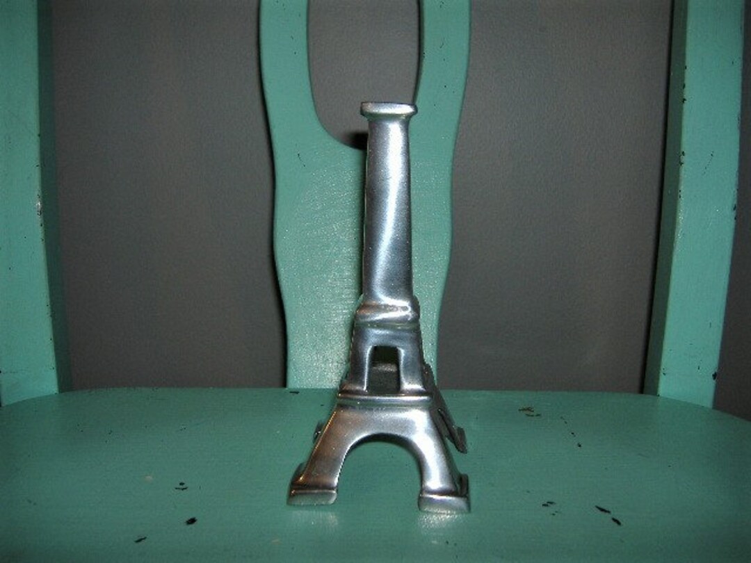 Chrome Eiffel Tower Statue. Modernist Design. 6 X 2.5 Repurpose ...