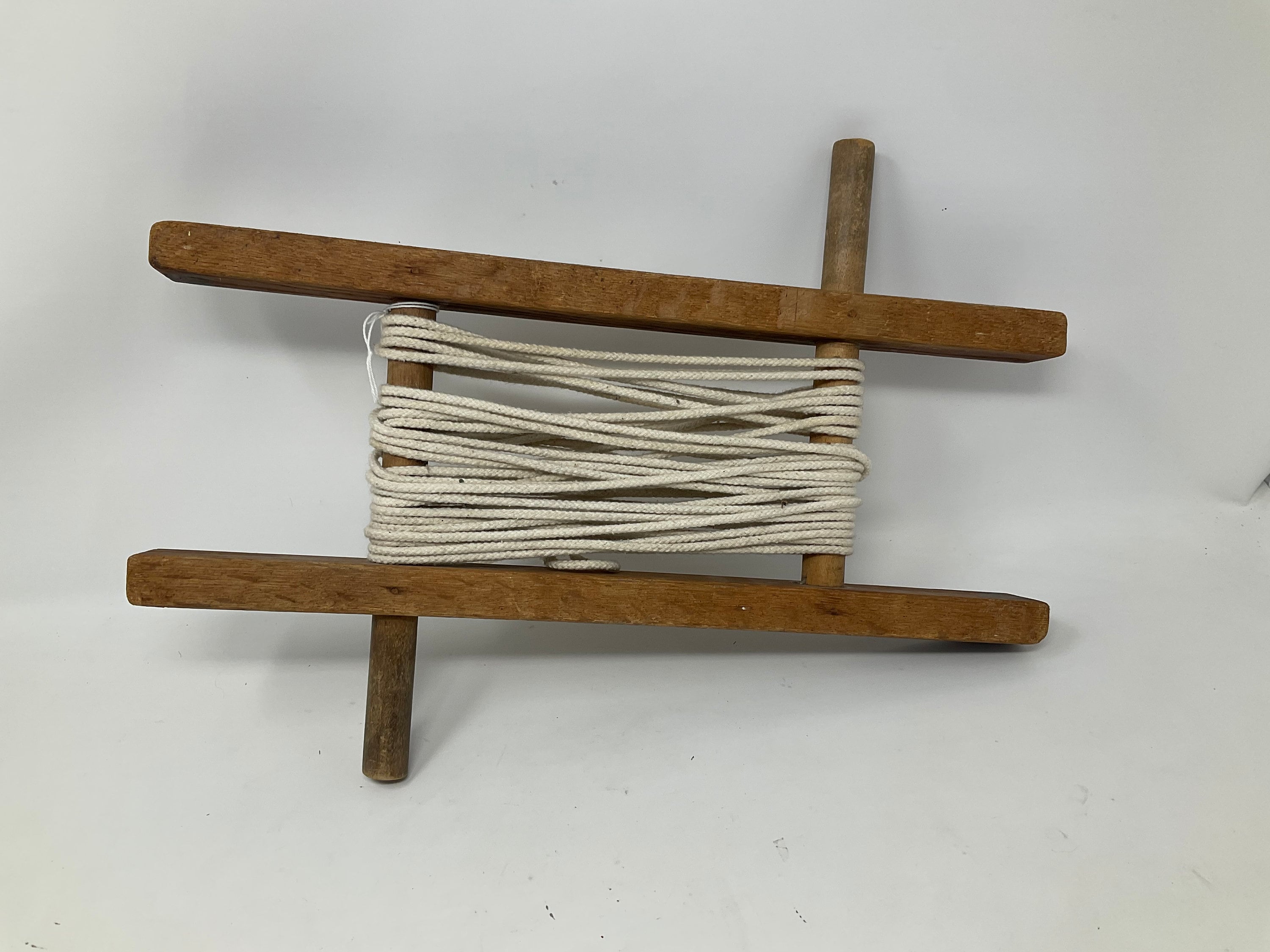 Old AUTHENTIC Wooden Fishing Line Rope Winder Clothesline String Primtive  Decor 