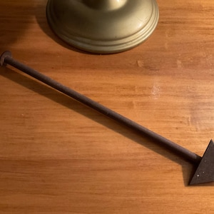 Vintage Arrow Sculpture. Iron Art. Ooak Cast Iron Directional Arrow.
