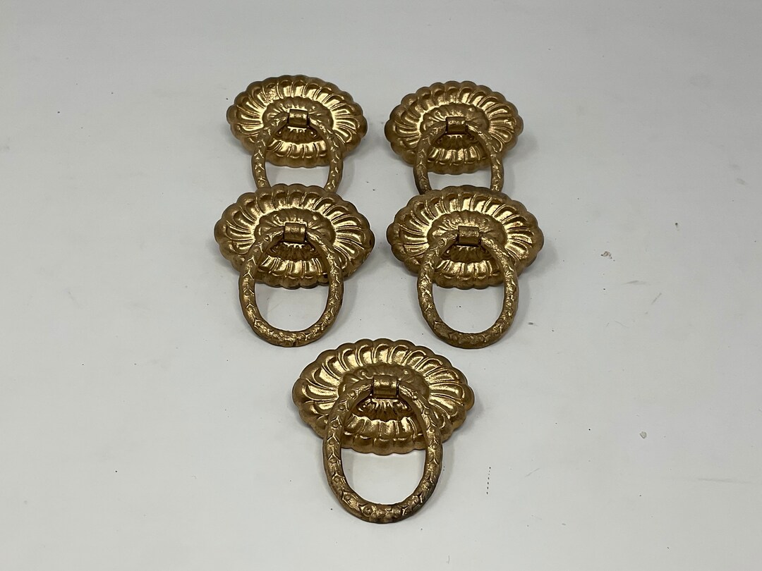 Antique Drawer Pulls. Vintage Stamped Furniture Hardware Bail Handles