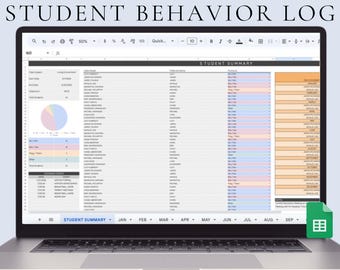 Student Behavior Log Classroom Reward Tracker Behavior Chart Digital Classroom Chart Teacher Planner 2026 Teacher Organize Chart