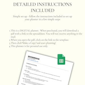 Teacher Lesson Planner 2026 Academic Calendar Digital Lesson Plan Spreadsheet Teacher Homeschooling Planner 2026 Teacher Planner Spreadsheet image 8