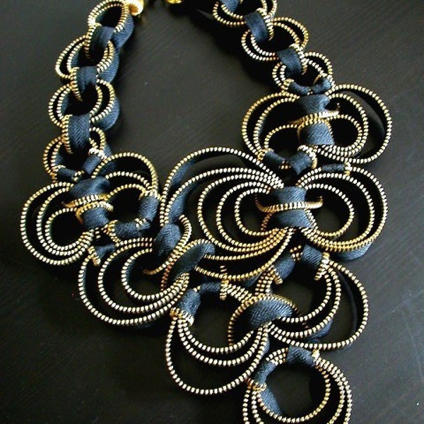 Zipper Necklace Etsy
