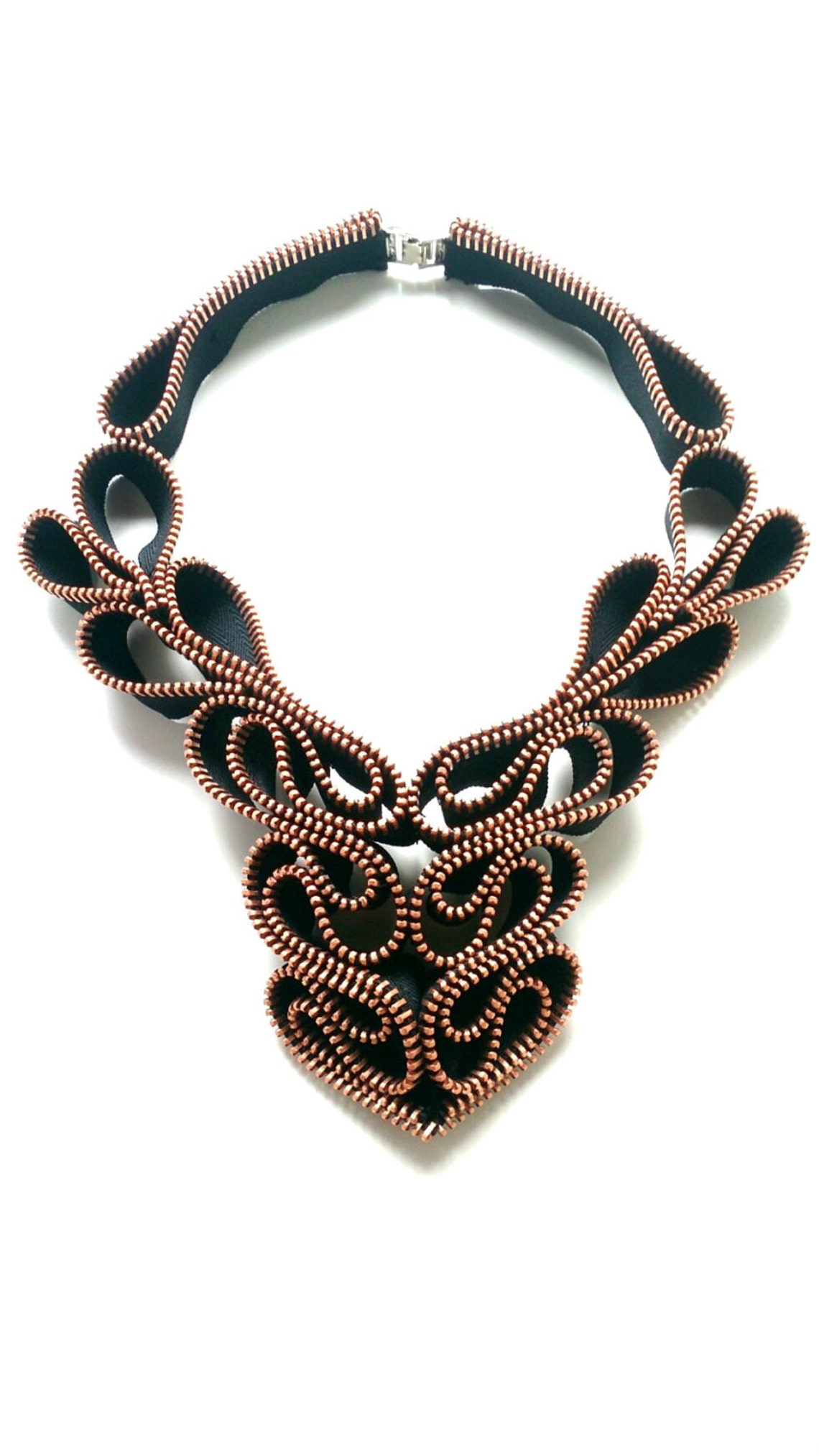 Deer Zipper Necklace Etsy