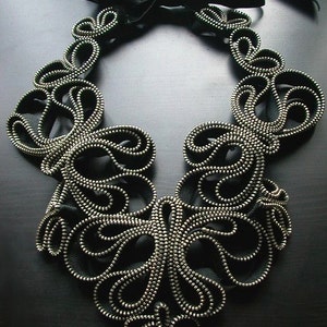 Madame Butterfly Zipper Necklace image 1