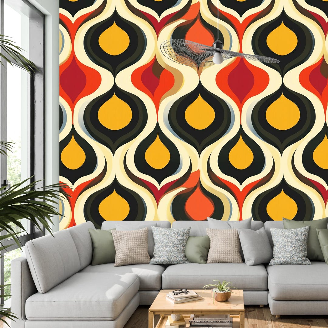 70s Peel And Stick Wallpaper