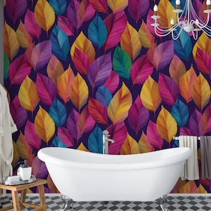 Papier peint feuille tropicale : décoration murale audacieuse accent jungle