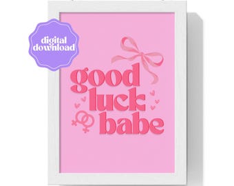 Chappell Roan Lyric Print Good Luck Babe
