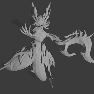 Coven Nami STL File, 3D Digital Printing STL File for 3D Printers, League of Legends Fan Art , Miniature and Figure, Games