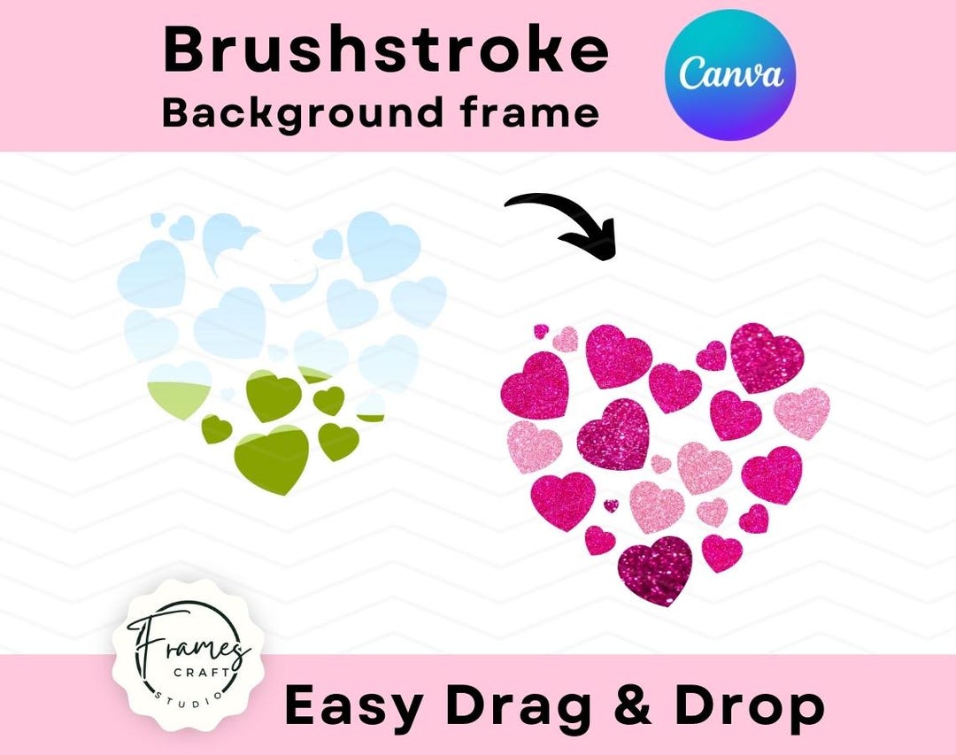Heart Love Canva Template, Valentine's Day PNG, Design Your Own Heart ...