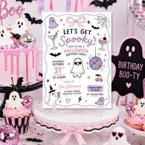 Ghost Party Invitation Template, Lets Get Spooky Birthday Invite, Halloween Costume Party Invitation, Editable Kids Halloween Invite, Printable Halloween Party Card, Spooky Ghost Birthday Invitation, Kids Trick or Treat Party Invite, Canva Costume Party Template, Halloween Birthday Celebration, Cute Halloween Invitation, Instant Download Birthday Invite, October Costume Party Card, Editable Printable Ghost Invite, Kids Halloween Event Invitation, Spooky Party Template