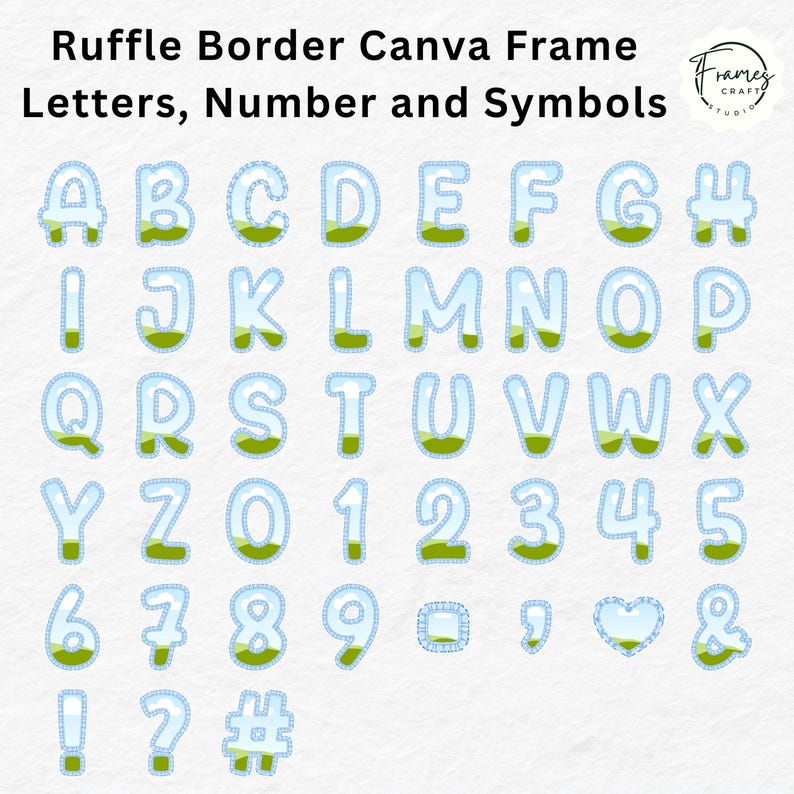 Ruffle border Canva alpha for baby shower decor, editable Canva ruffle letters for nursery prints, soft ruffle frame Canva alphabet, Canva classroom alphabet with ruffle doodle frames, DIY Canva letter frame templates, pastel border Canva letter set, Canva ruffle alpha clipart for personal use, Canva cute letter templates for Etsy sellers, Canva framed alphabet for kids rooms, printable Canva letter design ruffle trim