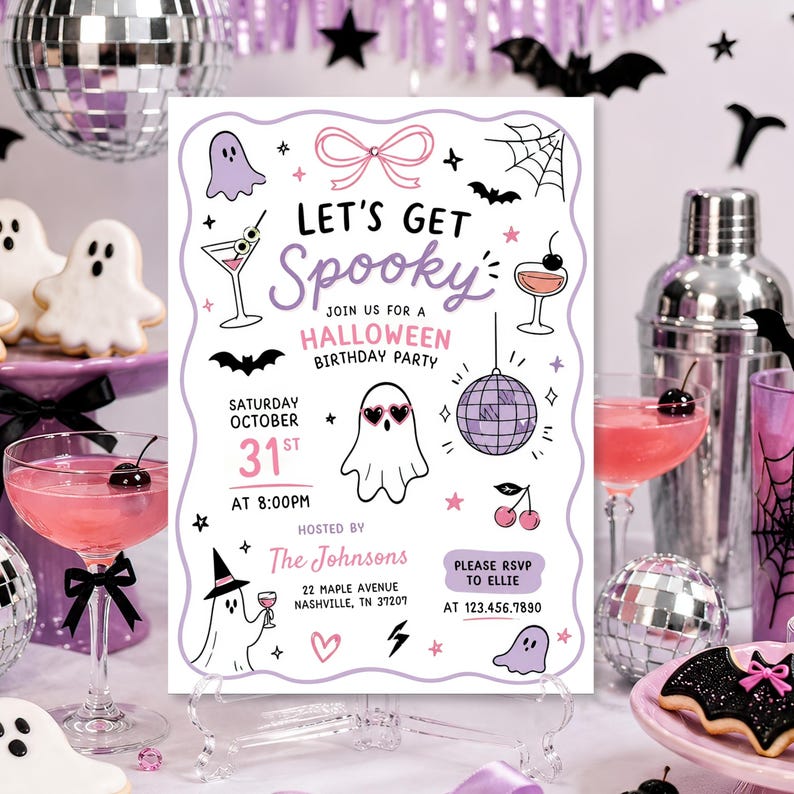 Editable Halloween Party Invitation, Lets Get Spooky Kids Invite, Ghost Birthday Party Invitation, Halloween Costume Party Invite, Printable Kids Halloween Invitation, Spooky Birthday Invite Template, Canva Ghost Party Card, Trick or Treat Birthday Party, Cute Costume Party Invitation, Halloween October Celebration, Instant Download Halloween Invite, Editable Printable Birthday Card, Kids Ghost Theme Invitation, Costume Contest Party Invite, Halloween Celebration Template