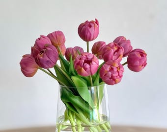 Real Touch Peony Tulips Floral Arrangement