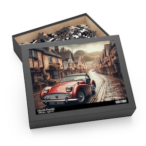 Classic Triumph Puzzle, 500 pieces, Car Enthusiast, Classic Car, Vintage British Car