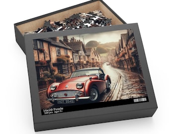 Triumph TR3 Puzzle: Classic British Car, 500 Pieces