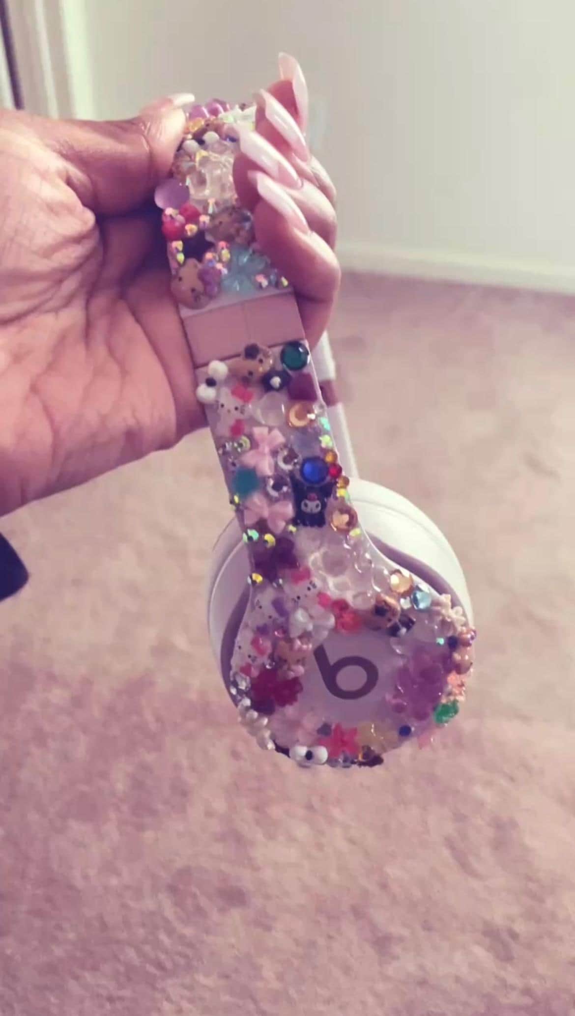 k dazzled beats head phones
