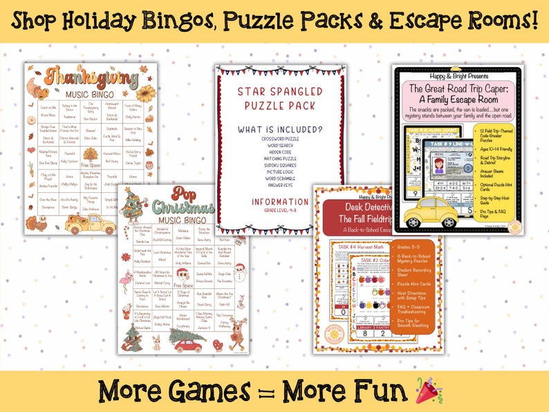 Educational bingo activity for kids to build music and listening skills.
