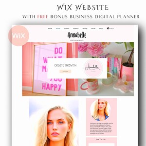 Wix Website coaches Template e-commerce, Wix website template, Wix blogger theme, Wix layout, Wix website design, creative wix pink theme,