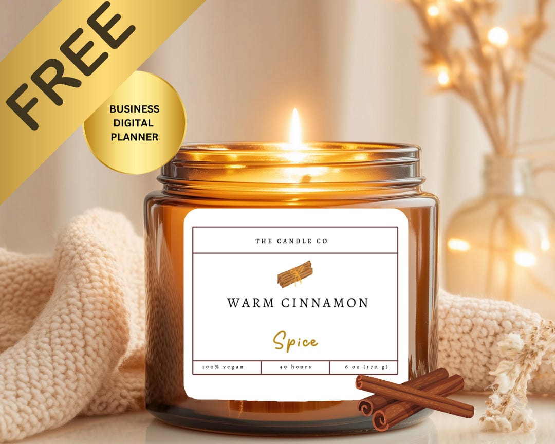 Boho Custom Candle Jar Labels Printable Candle Labels DIY Candle Label ...