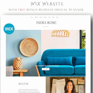 Wix website Template, Premium Wix Template, Coaching Website, Wix website Design, Wix theme, template, Wix theme for coaches layout,