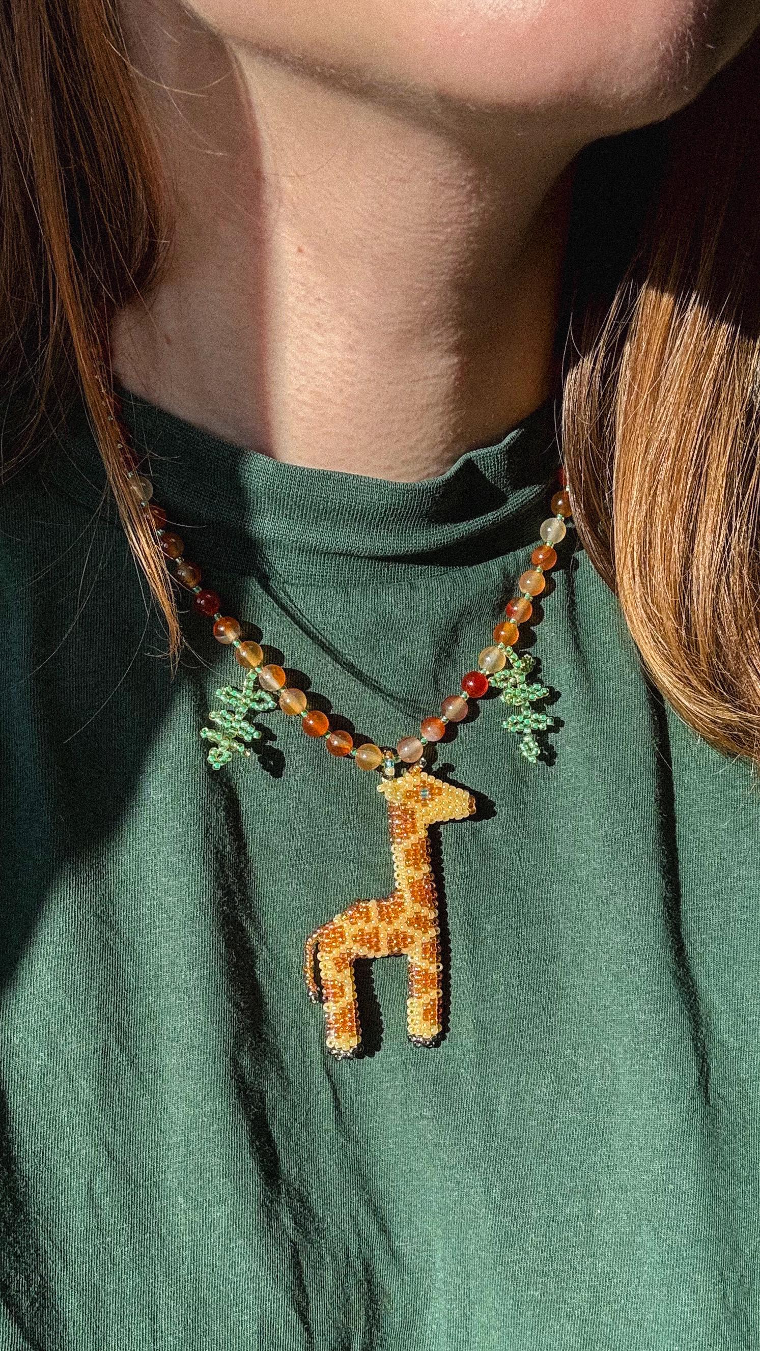 3D Beaded Giraffe PDF Pattern | Peyote & Brick Stitch Tutorial | DIY ...