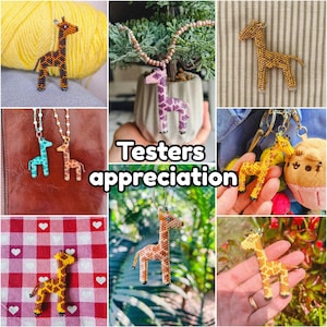 3D Beaded Giraffe PDF Pattern | Peyote & Brick Stitch Tutorial | DIY Animal Charm | Adventurous Beginner Step-by-Step Bead Pattern image 9