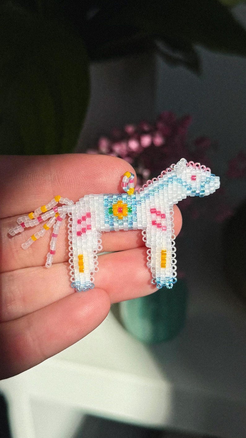 3D Beaded Horse PDF Pattern | Peyote & Brick Stitch Tutorial | DIY ...