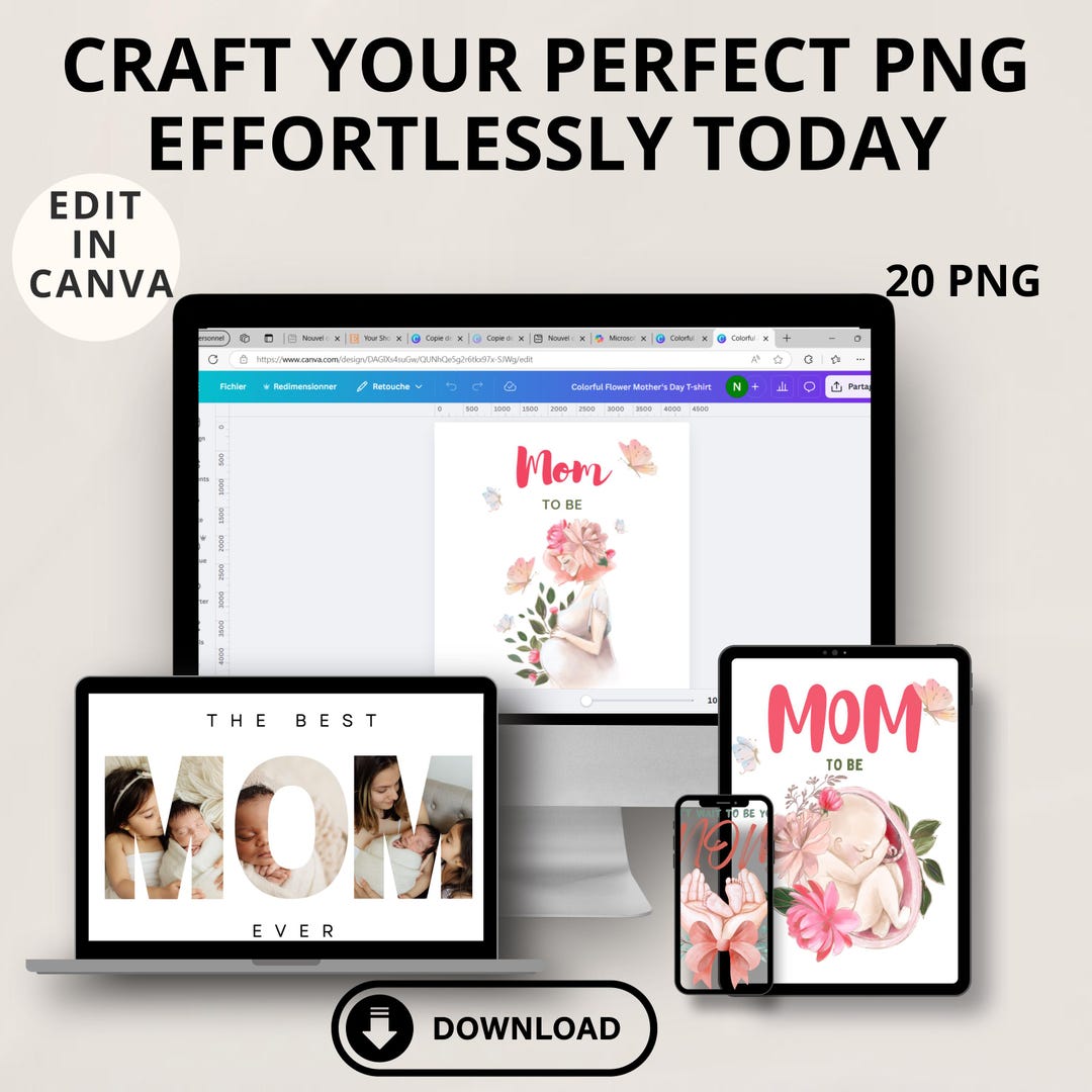 MOM TAMPLET CANVA ,editable Mom Template for Canva | Mother's Day Gift ...