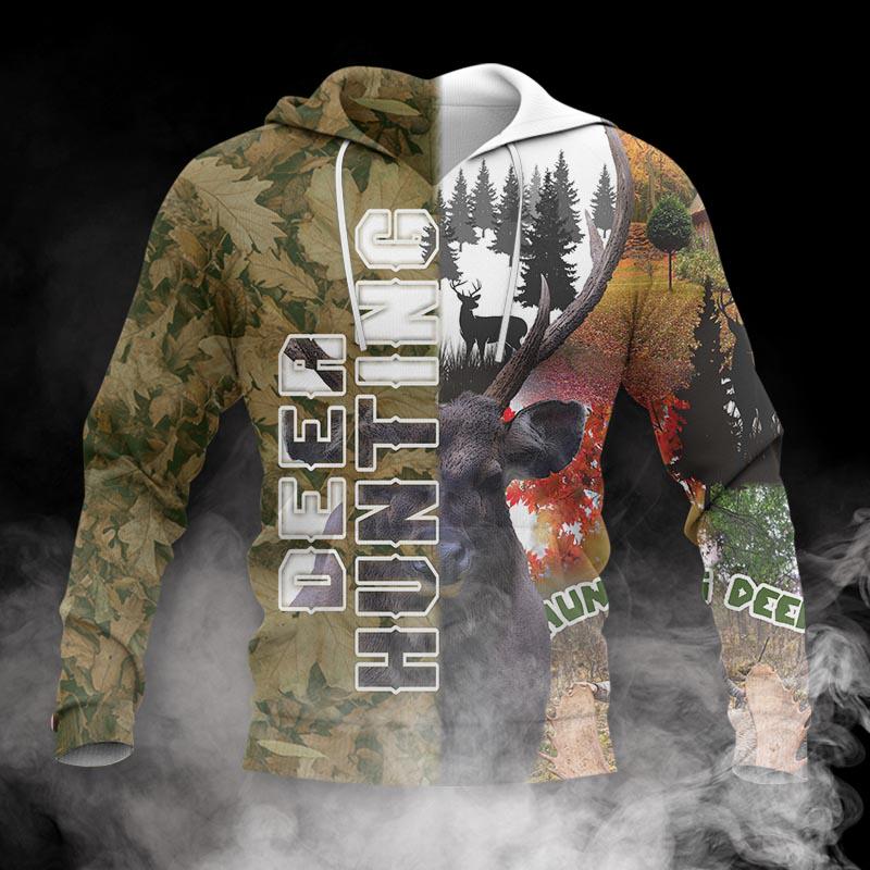 VN360store 3D Deer Hunting Hoodie Hunting Sweatshirts 3D Hoodie 3D Sweatshirts Gifts for Loved Ones