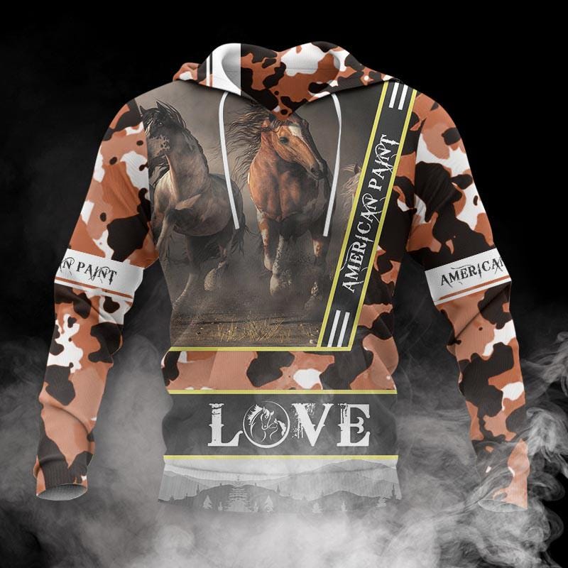 Horse 3d Hoodie Etsy