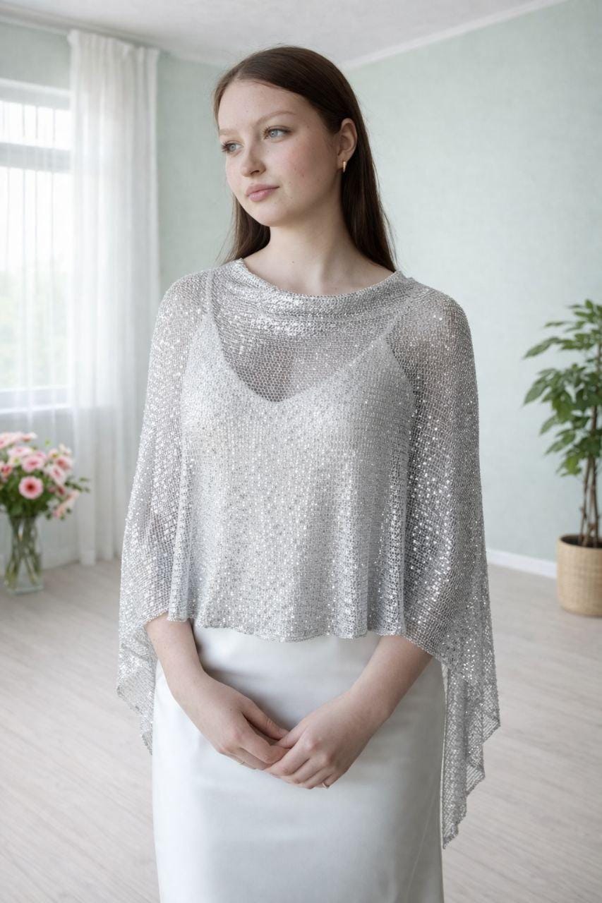 formal dress cover ups and wraps silver Silver Wraps for Formal Dress