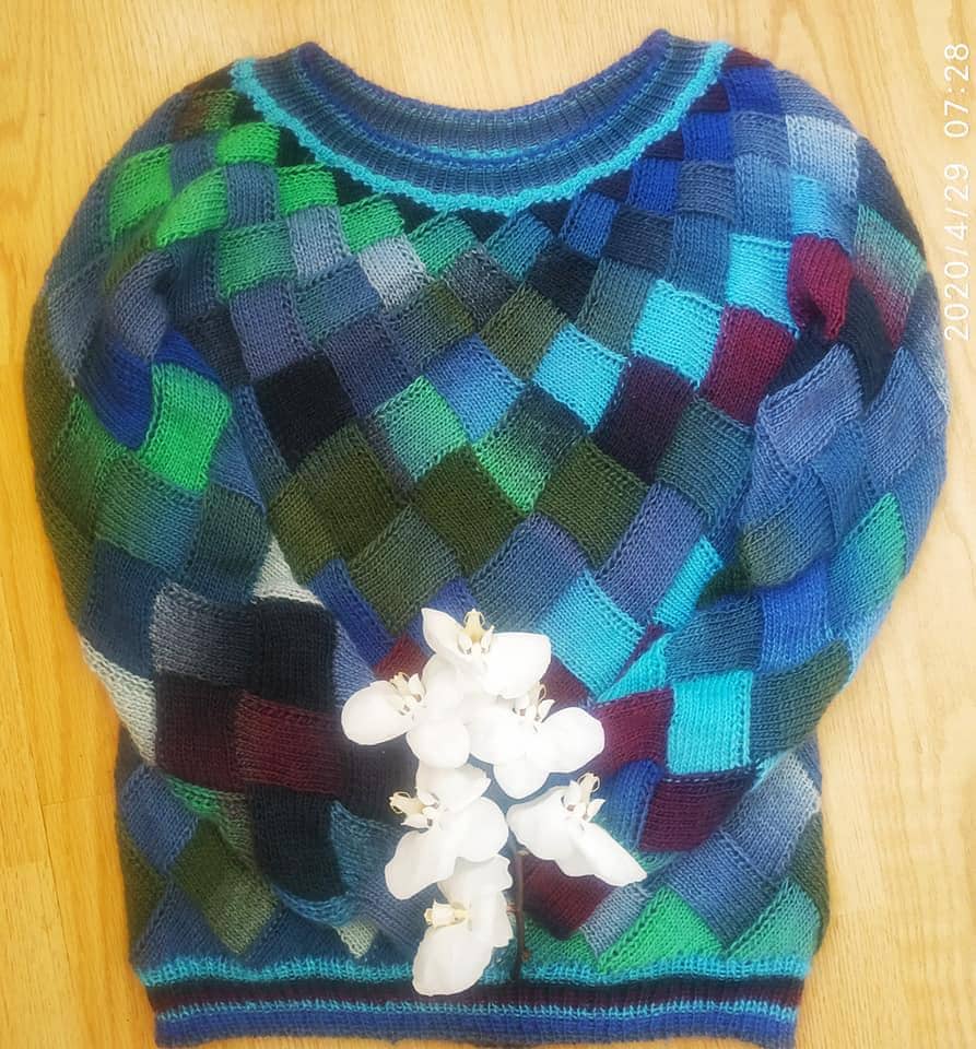 Entrelac sweater España