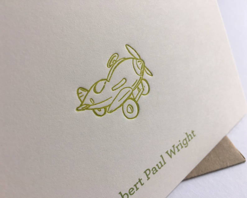 Personalized Stationery Set Letterpress Cards with Digital Personalized Name or Monogram for a Girl or Boy!