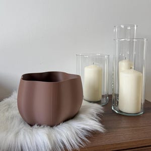 Pflanzentopf Braun | EDEN PLANTER mocha, Deko schlicht, ästhetischer Blumentopf, Japandi Style, minimalistische Deko, Einrichtung Erdtöne