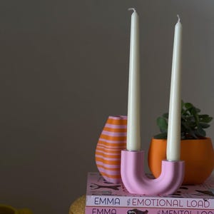 SERENADE OF CANDLES | Summer candle holder | Colorful candle holder for taper candles | Maximalist design, perfect for dopamine decor