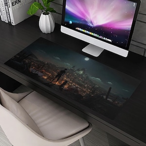 Arcane League Of Legends Mousepad Piltover Night | Gaming Mouse Pad | Desk Mat | Arcane Merch | Gift for Gamers
